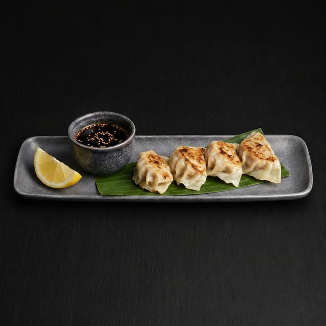 Gyoza or Veg Gyoza.